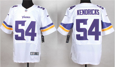 Men's Minnesota Vikings #54 Eric Kendricks 2013 Nike White Elite Jersey
