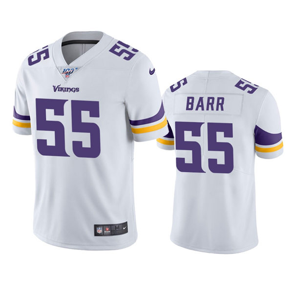 Men's Minnesota Vikings #55 Anthony Barr Nike White Vapor Untouchable Limited Jersey