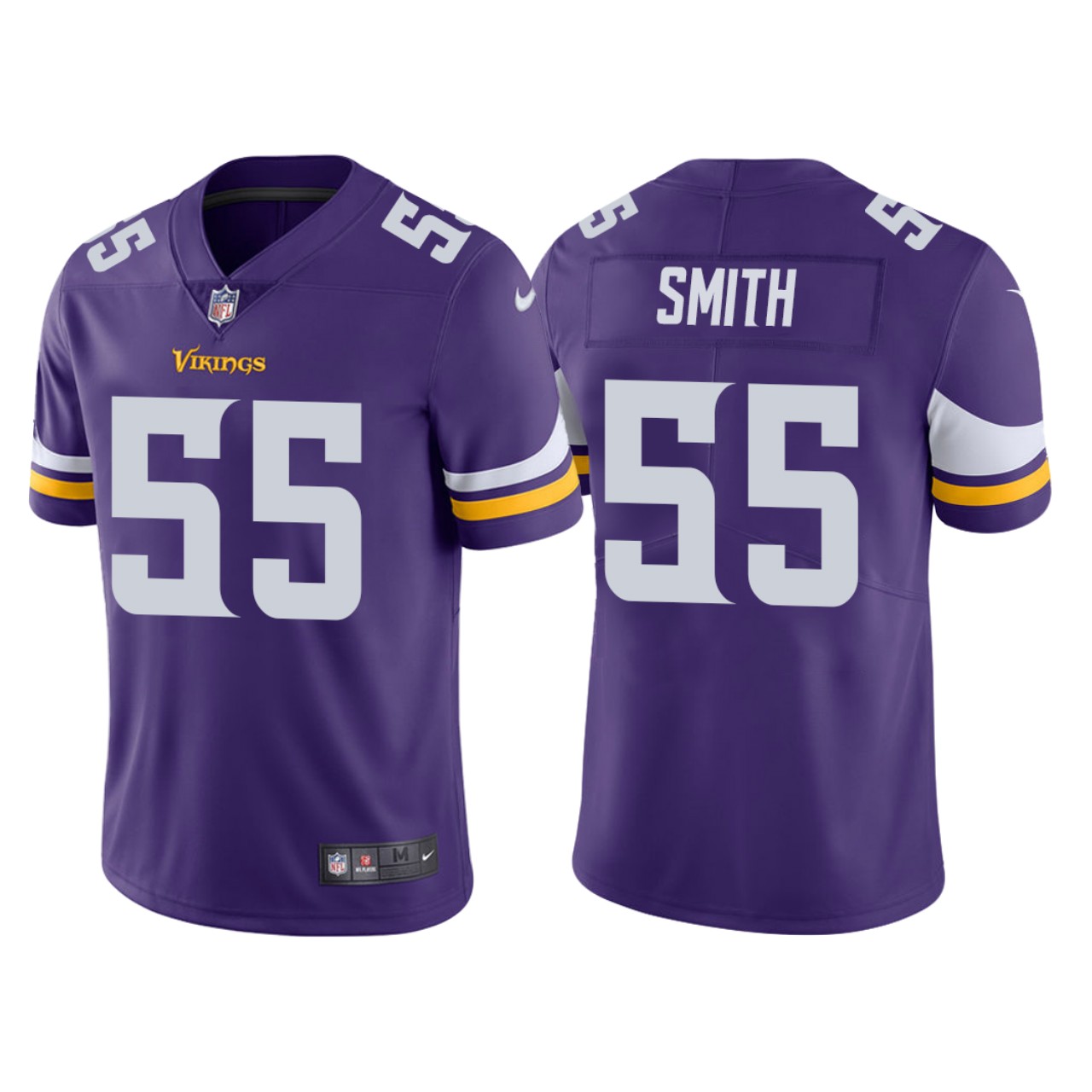 Men's Minnesota Vikings #55 Za'Darius Smith Nike Purple Vapor Untouchable Limited Jersey