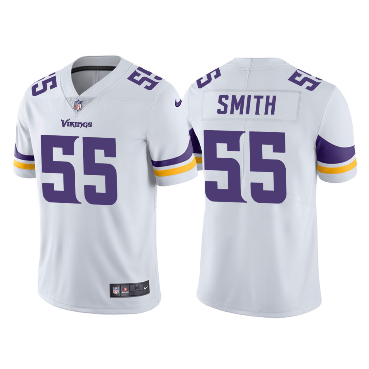 Men's Minnesota Vikings #55 Za'Darius Smith Nike White Vapor Untouchable Limited Jersey