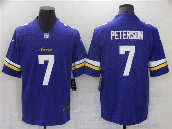 Men's Minnesota Vikings #7 Patrick Peterson Nike Purple Vapor Untouchable Limited Jersey