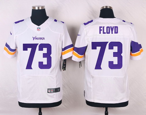 Men's Minnesota Vikings #73 Sharrif Floyd White Road Elite Jersey