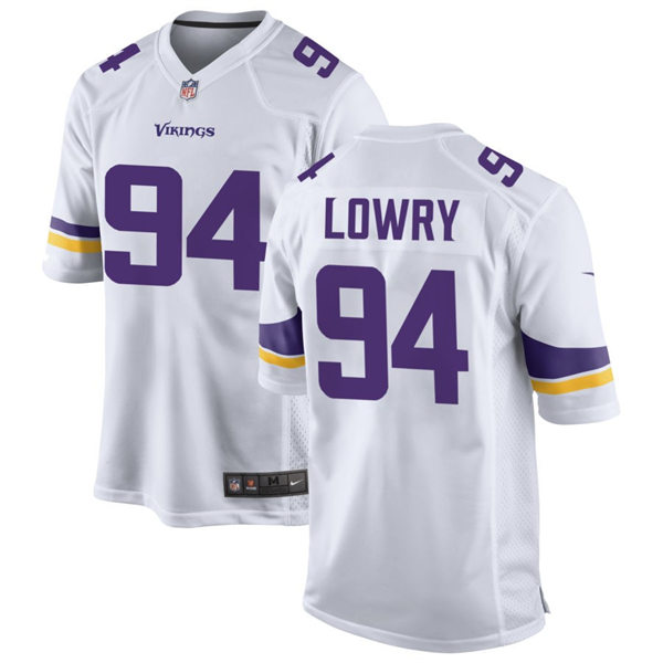 Men's Minnesota Vikings #94 Dean Lowry Nike White Vapor Untouchable Limited Palyer Jersey
