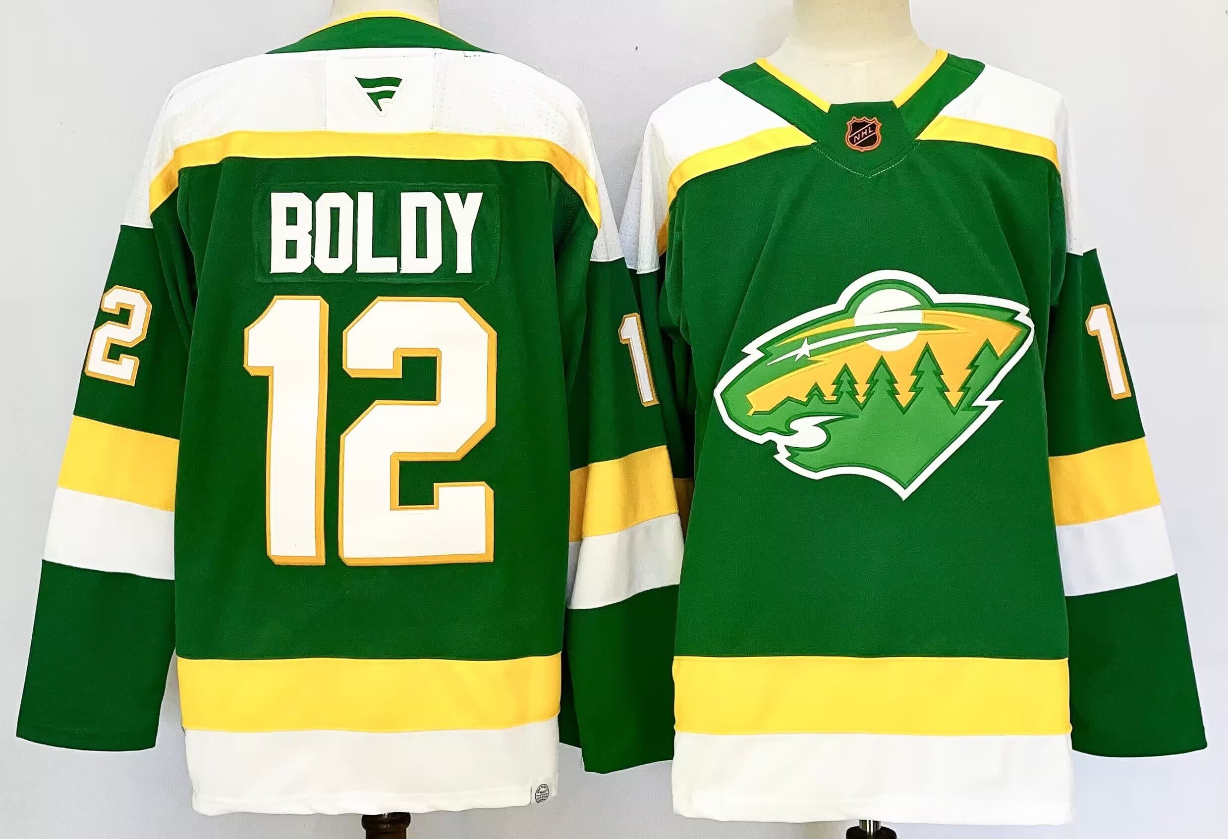 Men's Minnesota Wild   Jersey  - All Stitched Matthew Boldy 12