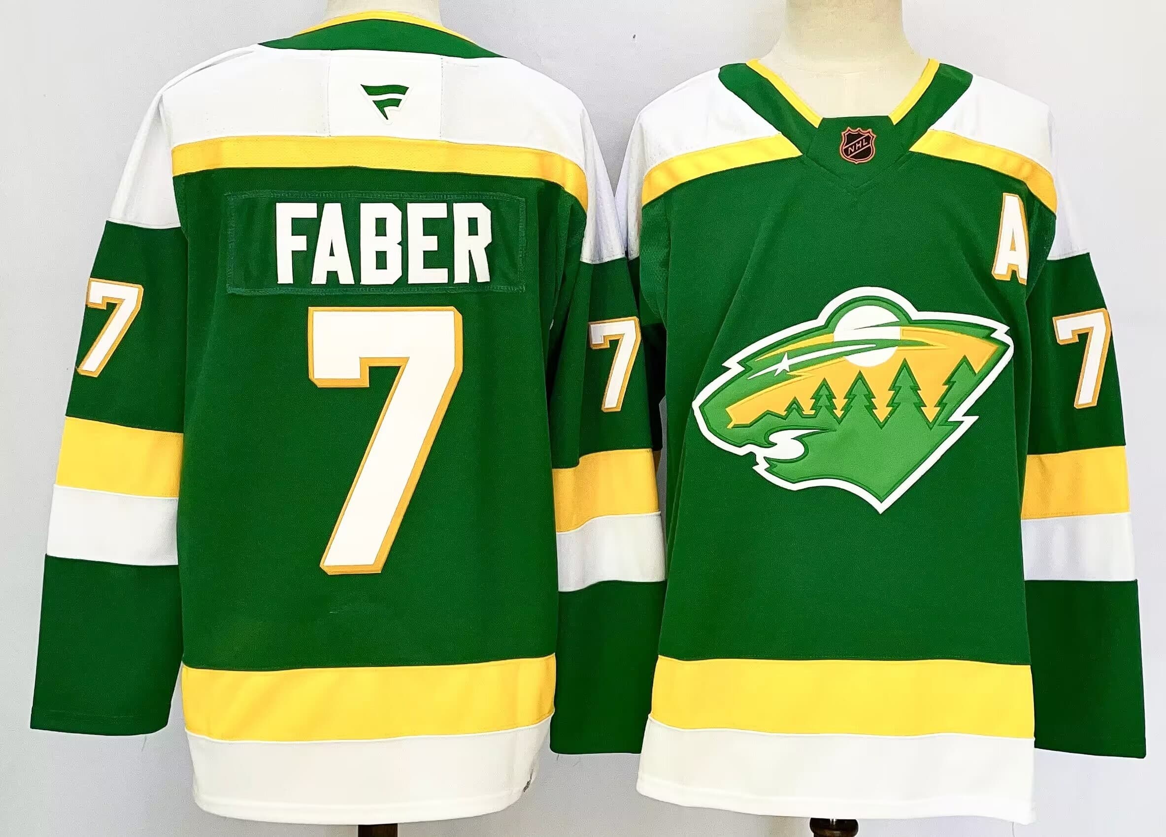 Men's Minnesota Wild   Jersey - All Stitched Brock Faber 7