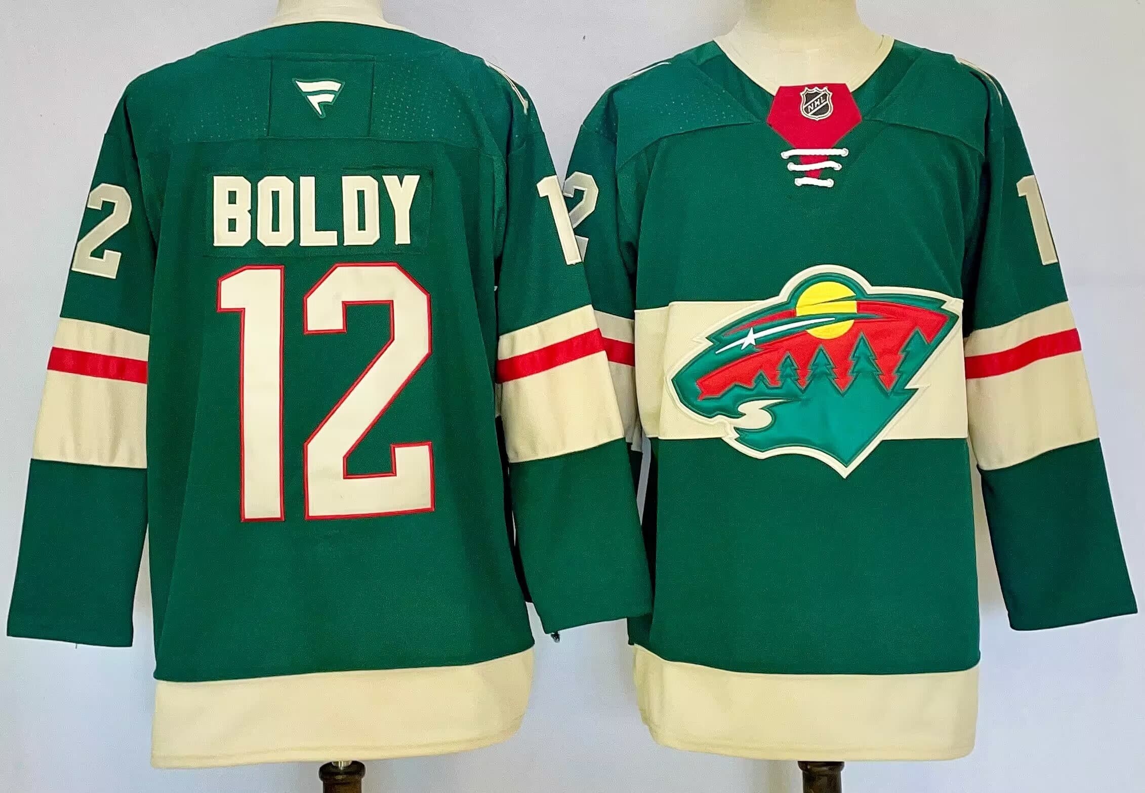 Men's Minnesota Wild   Jersey - All Stitched Matthew Boldy 12