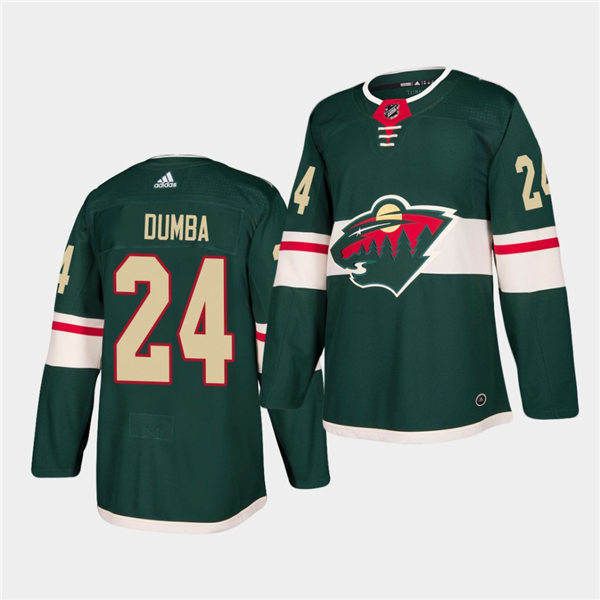 Men's Minnesota Wild #24 Matt Dumba Home Green Adidas NHL JERSEYS Stitched