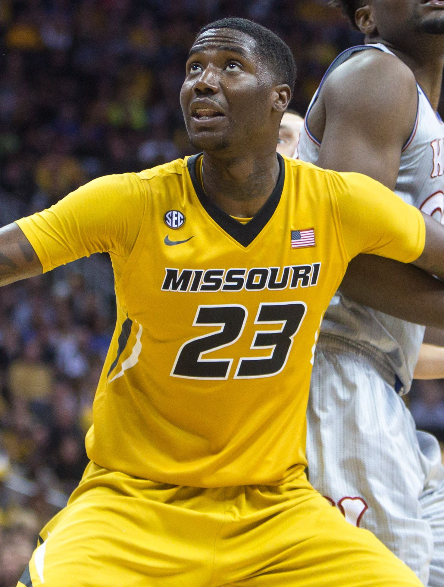 Men's Missouri Tigers #23 Jeremiah Tilmon Jr. Nike Gold Basketball Jersey 