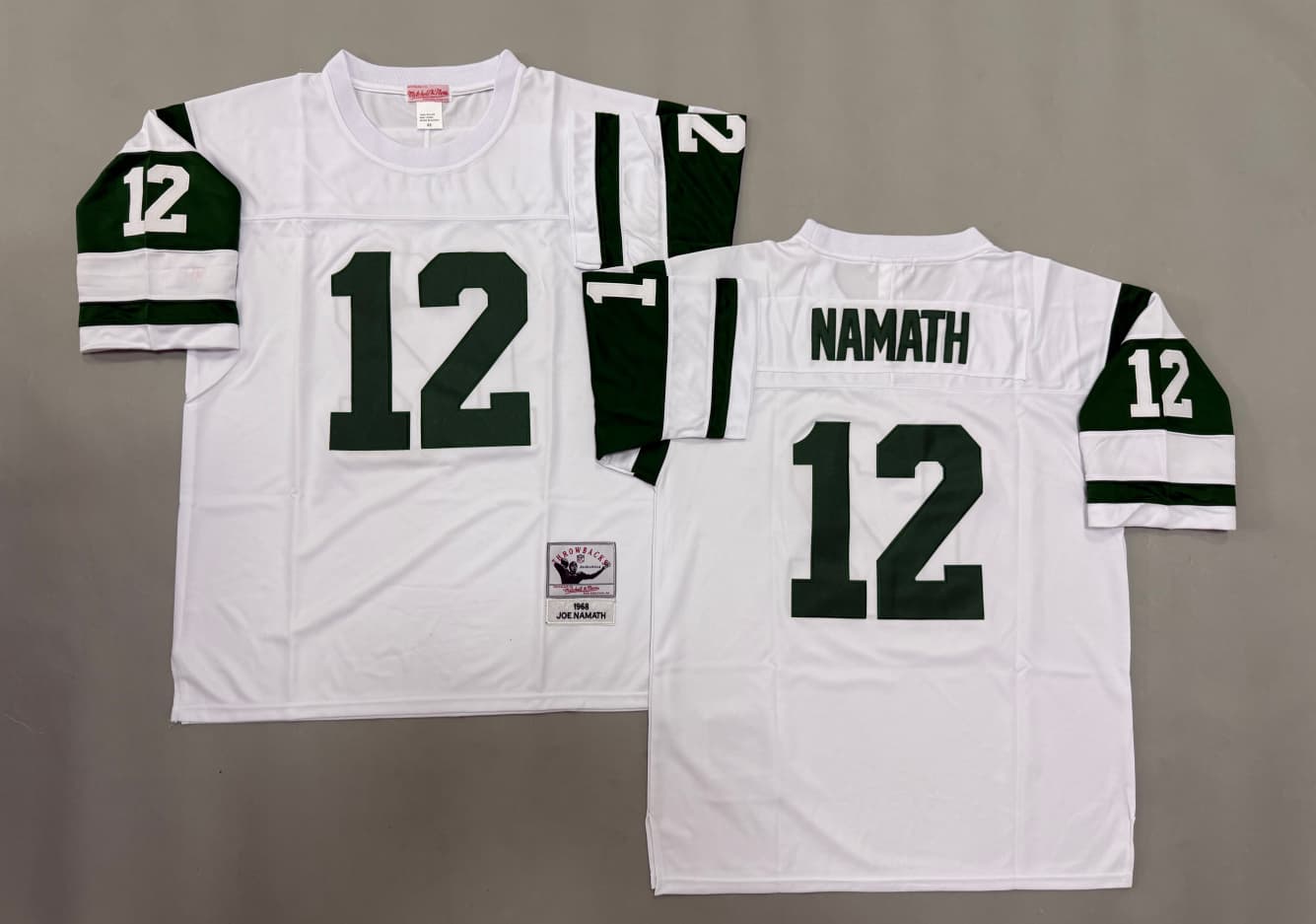Men's Mitchell & Ness Joe Namath Kelly Green New York Jets Legacy Replica  Jersey