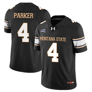 Men's Montana State Bobcat Football Jersey - All Stitched Bryson Parker -   4