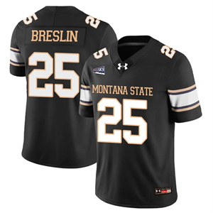 Men's Montana State Bobcat Football Jersey - All Stitched Cale Breslin   - 25