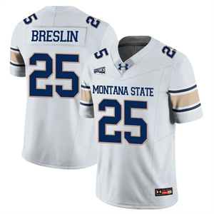 Men's Montana State Bobcat Football Jersey - All Stitched Cale Breslin - 25