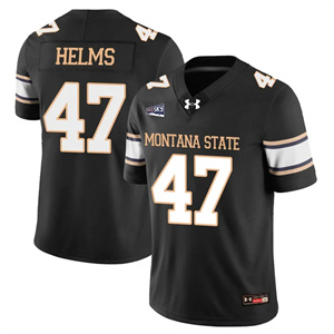 Men's Montana State Bobcat Football Jersey - All Stitched George Helms -   47