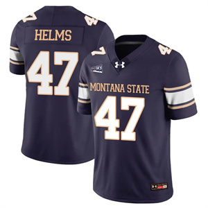 Men's Montana State Bobcat Football Jersey - All Stitched George Helms  - 47