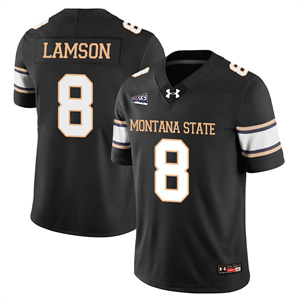 Men's Montana State Bobcat Football Jersey - All Stitched Justin Lamson -  8