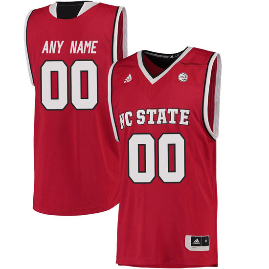 Men's NC State Wolfpack Red Customized College Basketball Authentic Jersey -Any Name Any Number