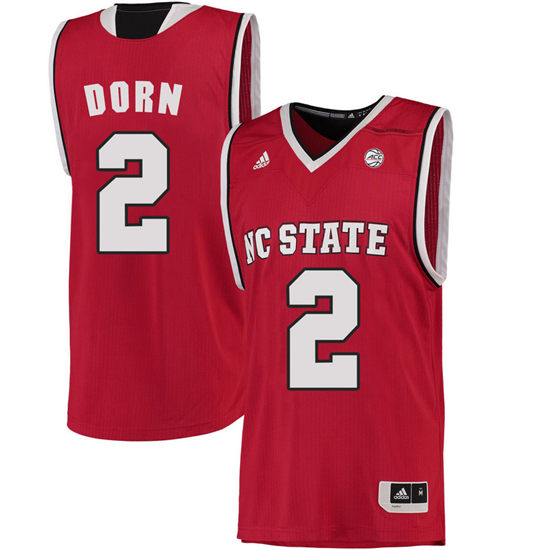 Men's NC State Wolfpack Torin Dorn 2 College Basketball Jersey - Red