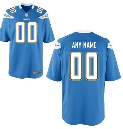 Men's NEW San Diego Chargers Customized Game Alternate Jerseys