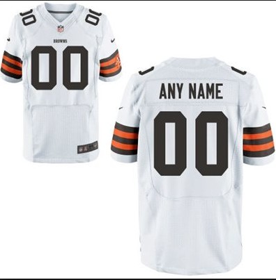 Men's NEW cleveland browns customized elite White color jerseys
