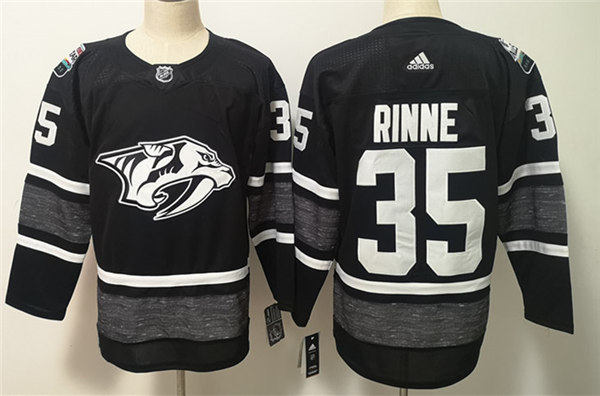 Men's Nashville Predators #35 Pekka Rinne adidas Black 2019 NHL All-Star Game Jersey Stitched