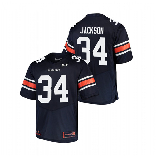 Men's Navy Auburn Tigers Bo Jackson Replica Football Jersey