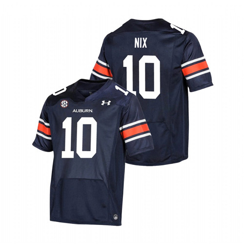 Men's Navy Auburn Tigers Bo Nix Premier Football Jersey