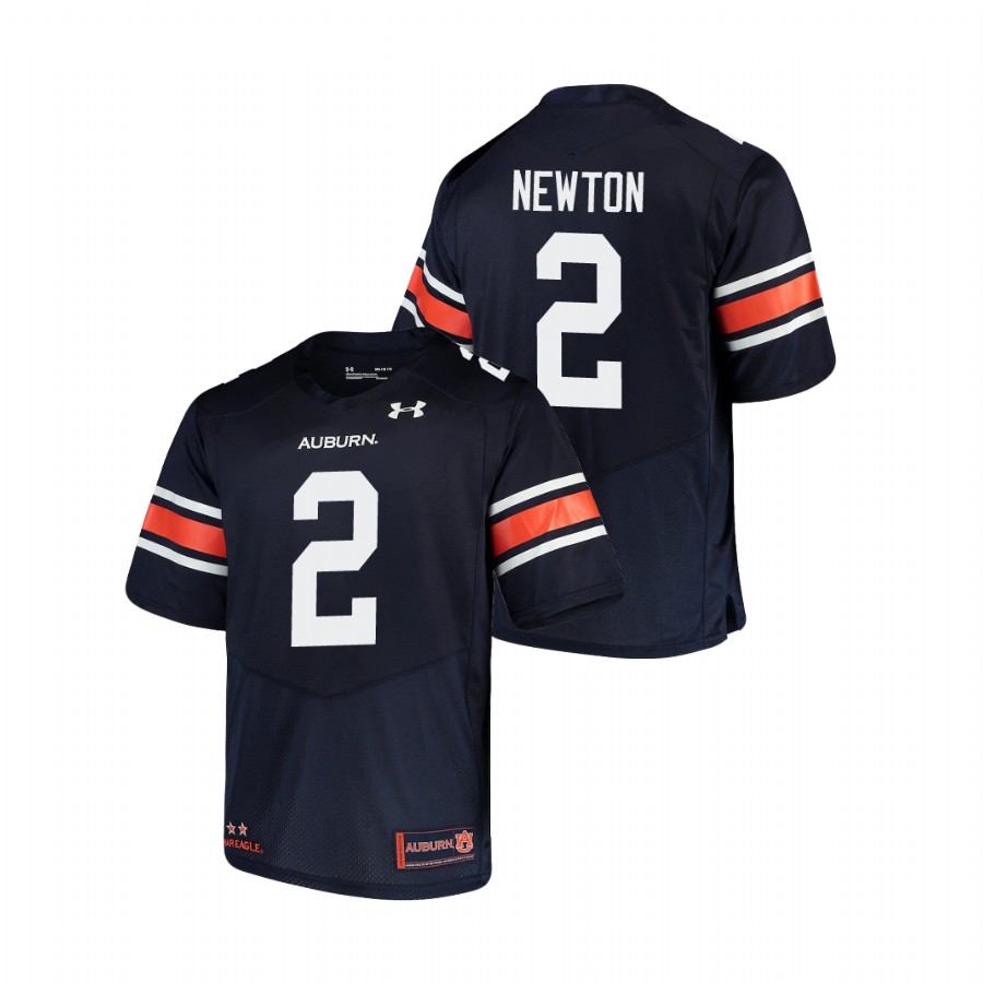 Men's Navy Auburn Tigers Cam Newton Replica Football Jersey