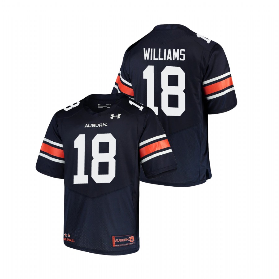 Men's Navy Auburn Tigers Seth Williams Replica Football Jersey