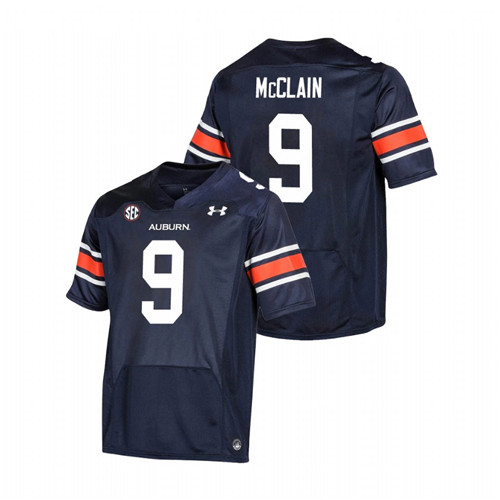 Men's Navy Auburn Tigers Zakoby McClain Premier Football Jersey