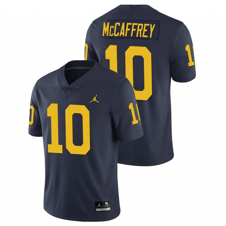 Men's Navy Michigan Wolverines Dylan McCaffrey Limited Football Jersey