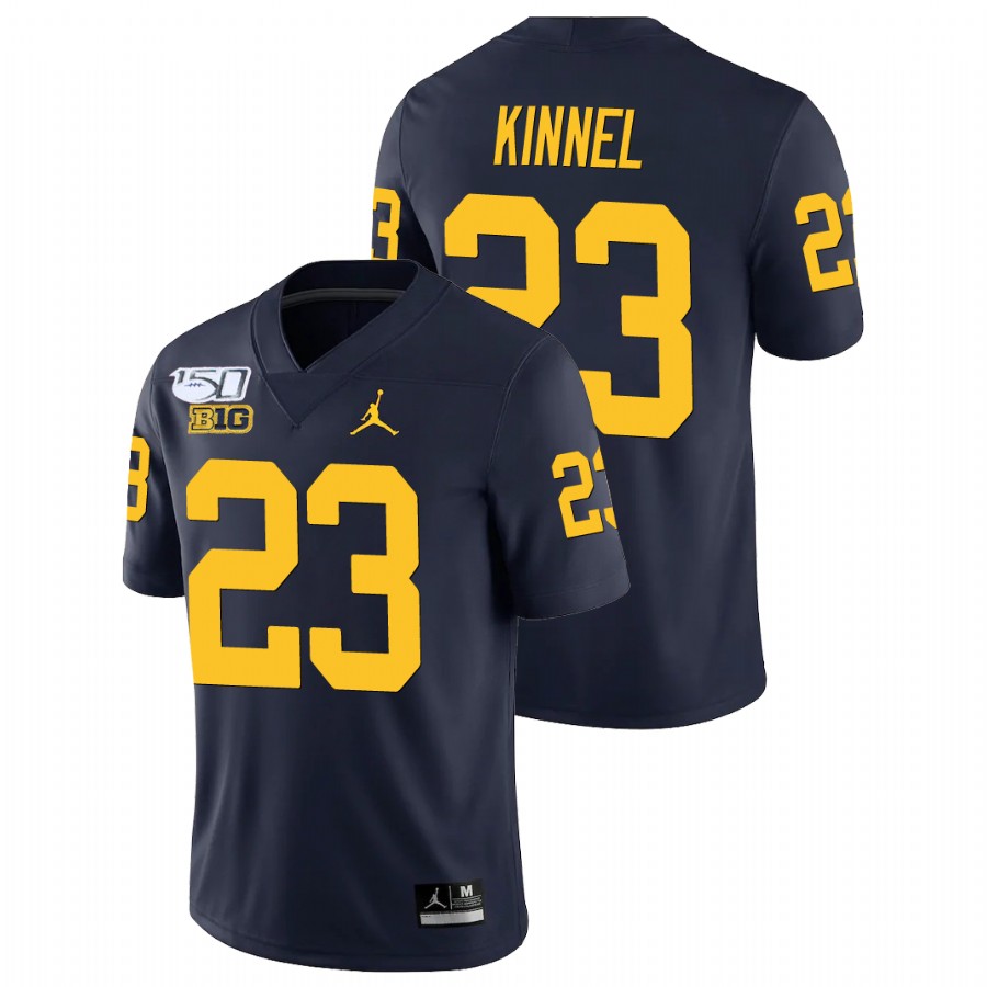 Men's Navy Michigan Wolverines Tyree Kinnel College Football Alumni Player Game Jersey