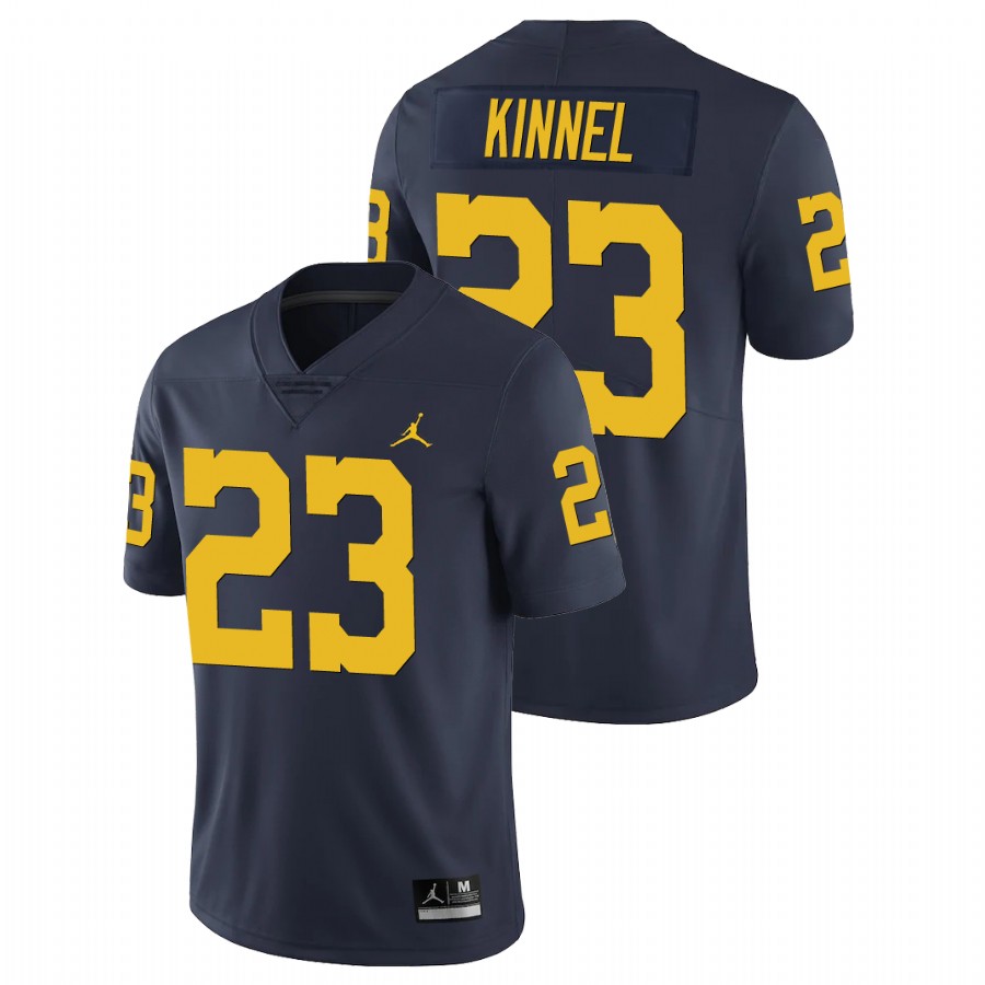 Men's Navy Michigan Wolverines Tyree Kinnel Limited Football Jersey