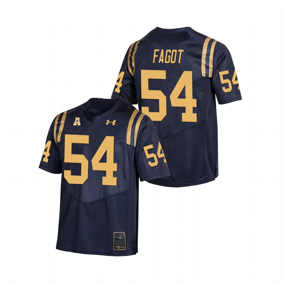 Men's Navy Navy Midshipmen Diego Fagot College Football Replica Jersey
