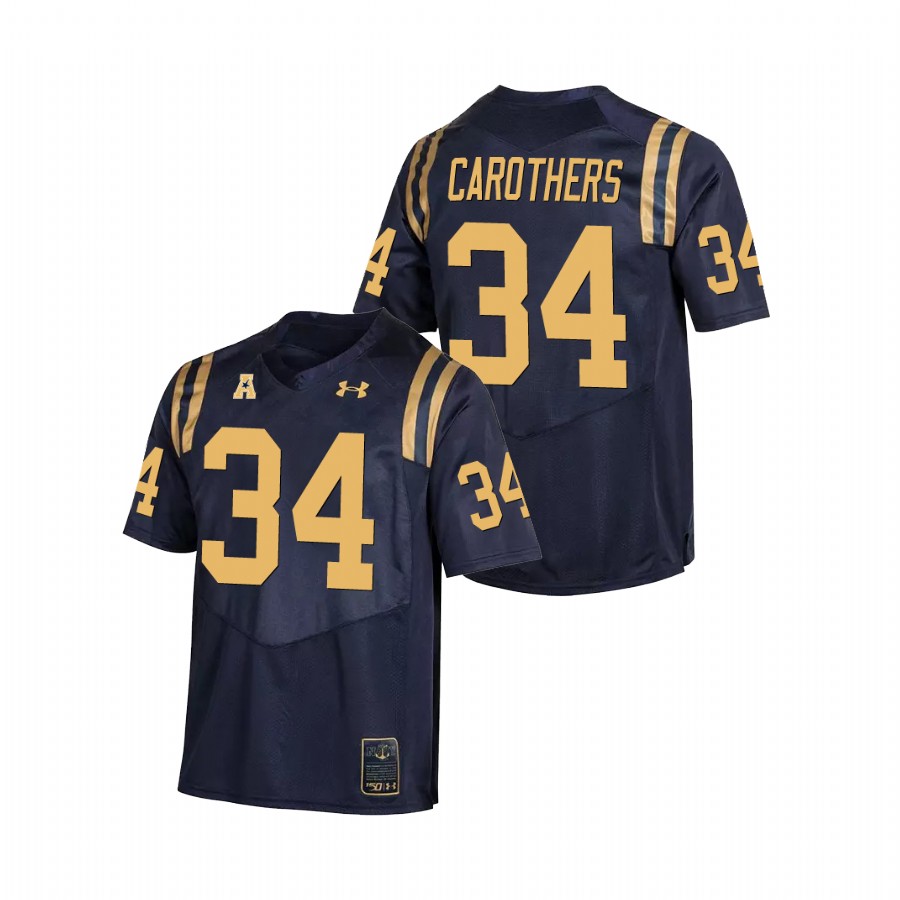 Men's Navy Navy Midshipmen Jamale Carothers College Football Replica Jersey
