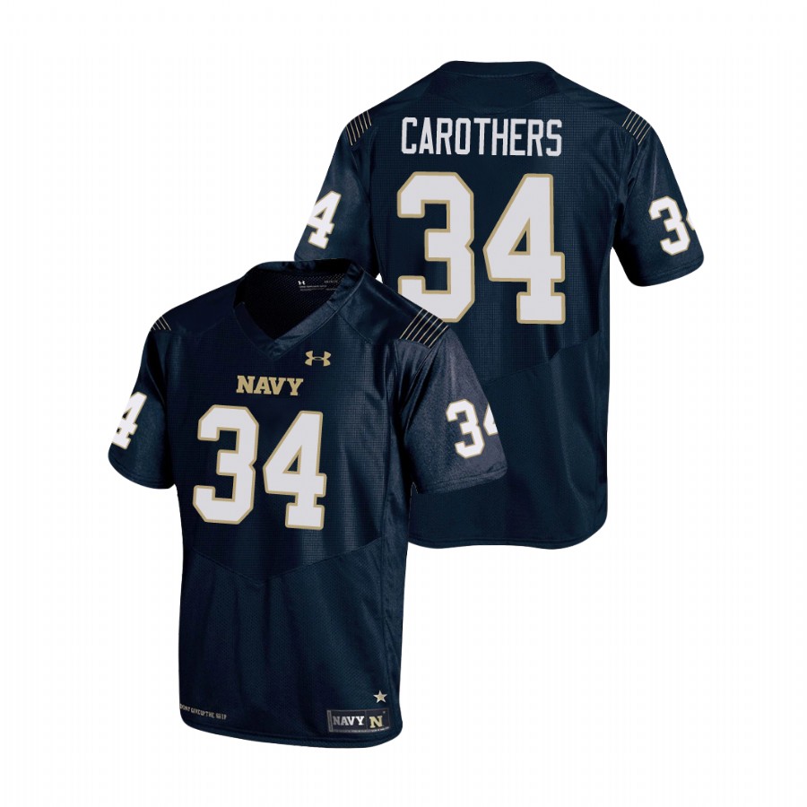 Men's Navy Navy Midshipmen Jamale Carothers Replica College Football Jersey