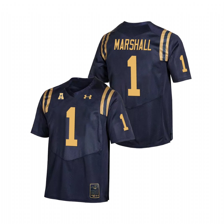 Men's Navy Navy Midshipmen John Marshall College Football Replica Jersey