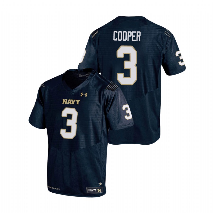 Men's Navy Navy Midshipmen Mychal Cooper Replica College Football Jersey