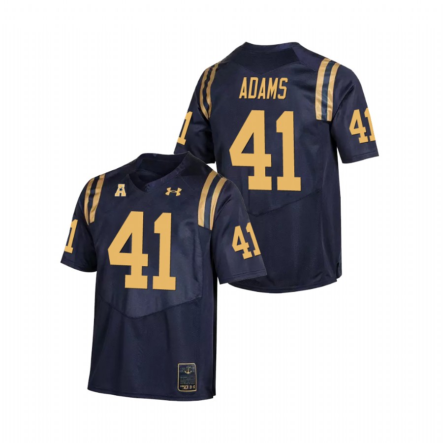 Men's Navy Navy Midshipmen Terrell Adams College Football Replica Jersey