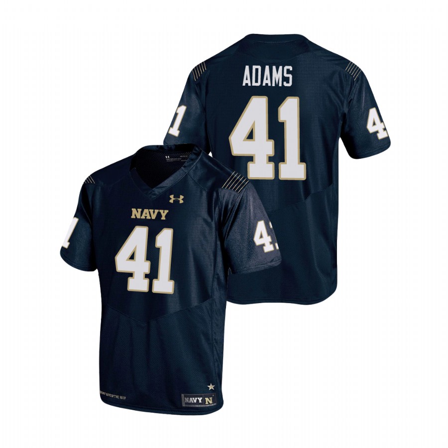 Men's Navy Navy Midshipmen Terrell Adams Replica College Football Jersey
