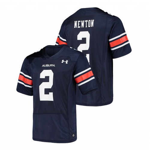 Men's Navy Under Armour Cam Newton Auburn Tigers Alumni Football Replica Jersey