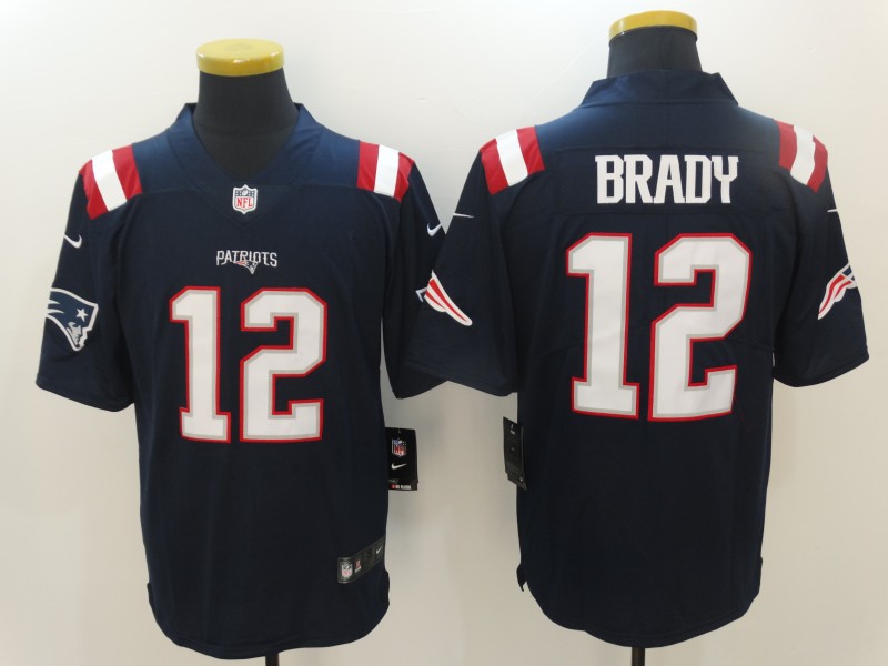 Men's New England Patriots #12 Tom Brady Navy Nike Color Rush Legend Player Jersey