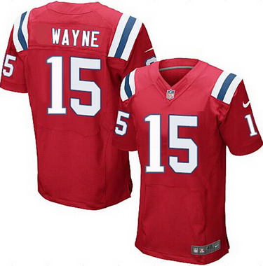 Men's New England Patriots #15 Reggie Wayne Red Alternate NFL Nike Elite Jersey