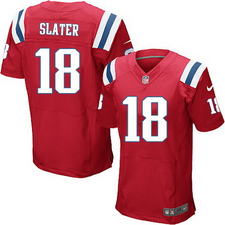 Men's New England Patriots #18 Matthew Slater Red Alternate Stitched NFL Nike Elite Jersey