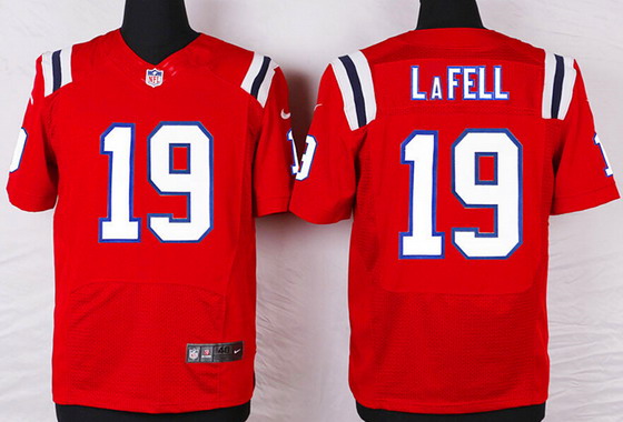 Men's New England Patriots #19 Brandon LaFell Red Alternate NFL Nike Elite Jersey