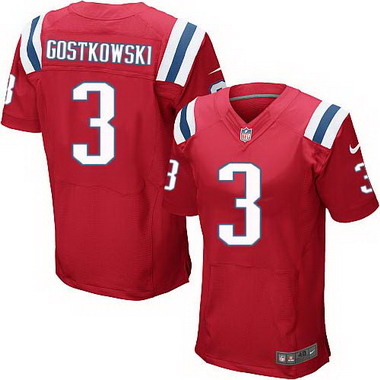 Men's New England Patriots #3 Stephen Gostkowski Red Alternate NFL Nike Elite Jersey