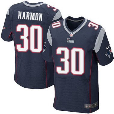Men's New England Patriots #30 Duron Harmon Navy Blue Team Color NFL Nike Elite Jersey