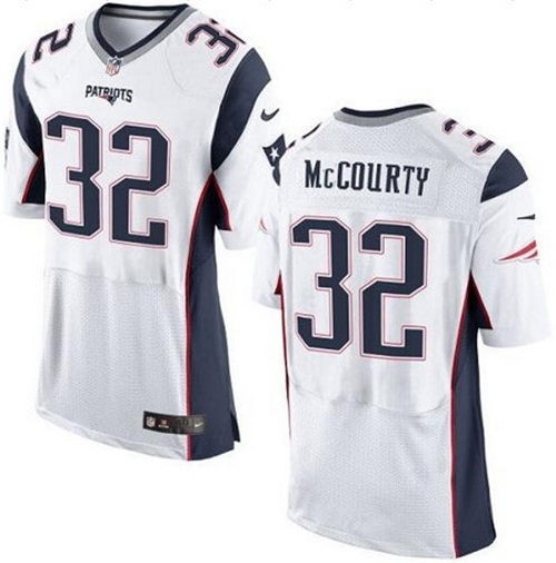 Men's New England Patriots #32 Devin McCourty White Road Stitched NFL Nike Elite Jersey