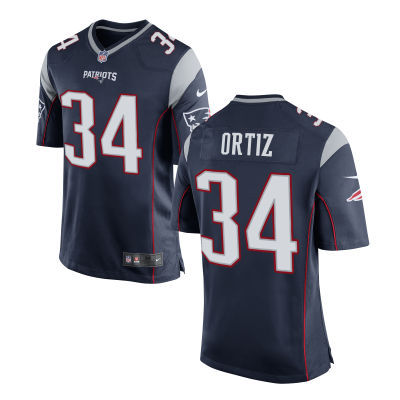 Men's New England Patriots #34 David Ortiz Nike Elite Navy Jersey