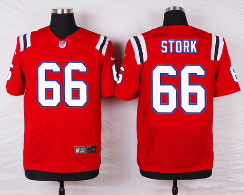 Men's New England Patriots #66 Bryan Stork Red Alternate NFL Nike Elite Jersey