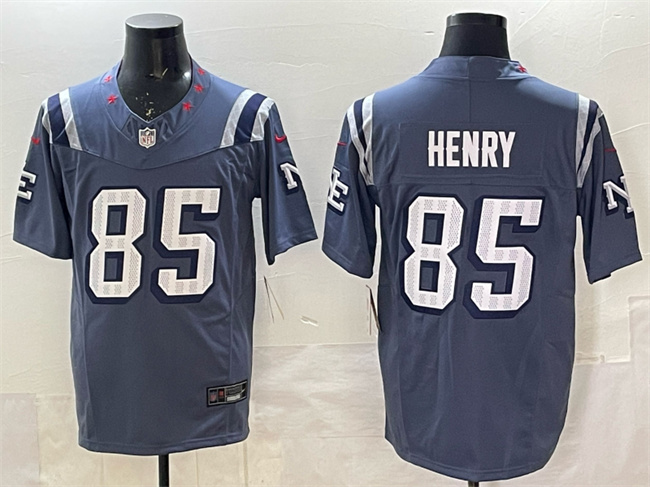 Men's New England Patriots #85 Hunter Henry 2025 F.U.S.E. a??Rivalriesa?? Vapor Limited Stitched Football Jersey